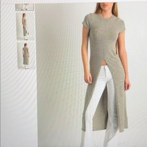 Slit Front Maxi Sweater, Size S